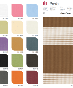 Màu sắc rèm cầu vồng Modero mã BASIC